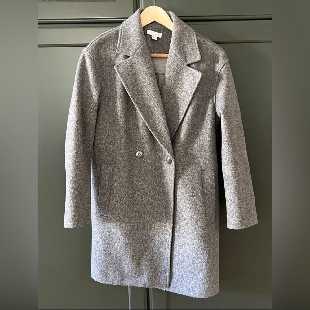 Topshop Double breasted short coat